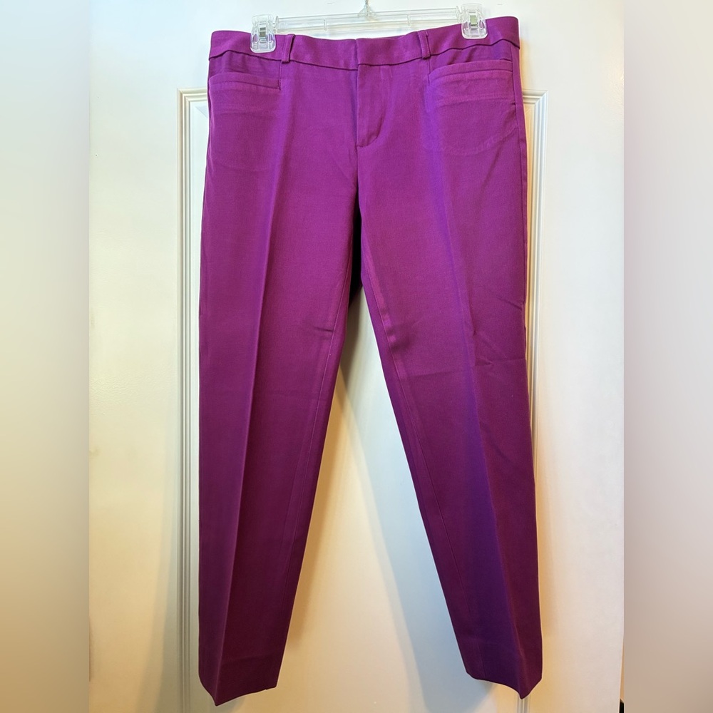 Banana Republic Women's Purple Straight Leg Trousers